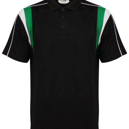 Striker Polo Kids Gazelle Sports UK Yes XSB Col G) Black/ Emerald/ White