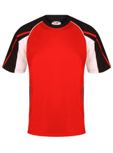 Load image into Gallery viewer, Teamstar crew Sports Top Gazelle Sports UK Yes XS Col G) Black/ Red/ White