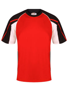 Teamstar crew Sports Top Gazelle Sports UK Yes XS Col G) Black/ Red/ White