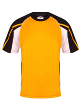Load image into Gallery viewer, Teamstar crew Sports Top Gazelle Sports UK Yes XS Col H) Black/ Amber/ White