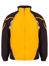 Load image into Gallery viewer, Kids Teamstar Track Jacket Gazelle Sports UK Yes XSB Col I) Black / Amber / White