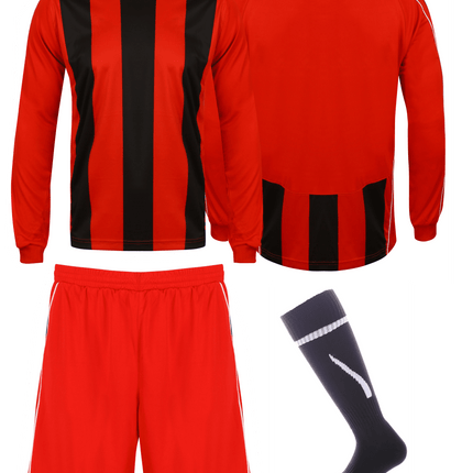 Kids Italia Football Kits Gazelle Sports UK Yes SB/28 Col B) Red/ Black/ White