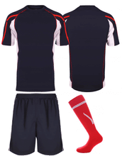 Load image into Gallery viewer, Kids Teamstar Kits Gazelle Sports UK XSJ/26 B Navy/red/White YES