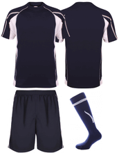 Load image into Gallery viewer, Adults Teamstar Kits Gazelle Sports UK XS C Navy/Dove Grey/White YES