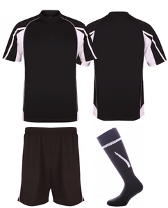 Adults Teamstar Kits Gazelle Sports UK XS D Black/Dove Grey/White YES