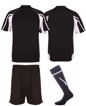 Load image into Gallery viewer, Kids Teamstar Kits Gazelle Sports UK XSJ/26 D Black/Dove Grey/White YES