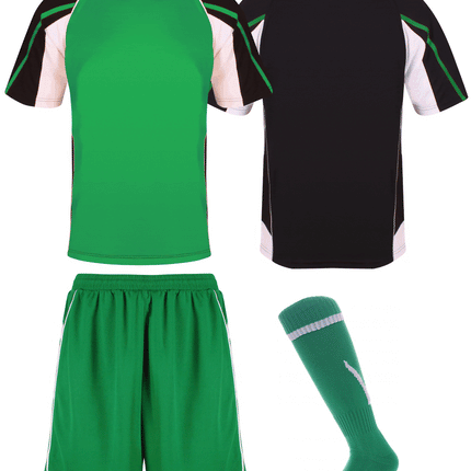 Kids Teamstar Kits Gazelle Sports UK XSJ/26 E Black/Emerald/White YES