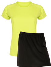 Load image into Gallery viewer, Ladies Netball / Hockey / Rounders Team Kits Gazelle Sports UK XS/8 LIME/BLACK YES