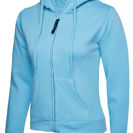 Womens Uneek Zip Up Hoody UC505 Sweatshirts / Hoodies Gazelle Sports UK 