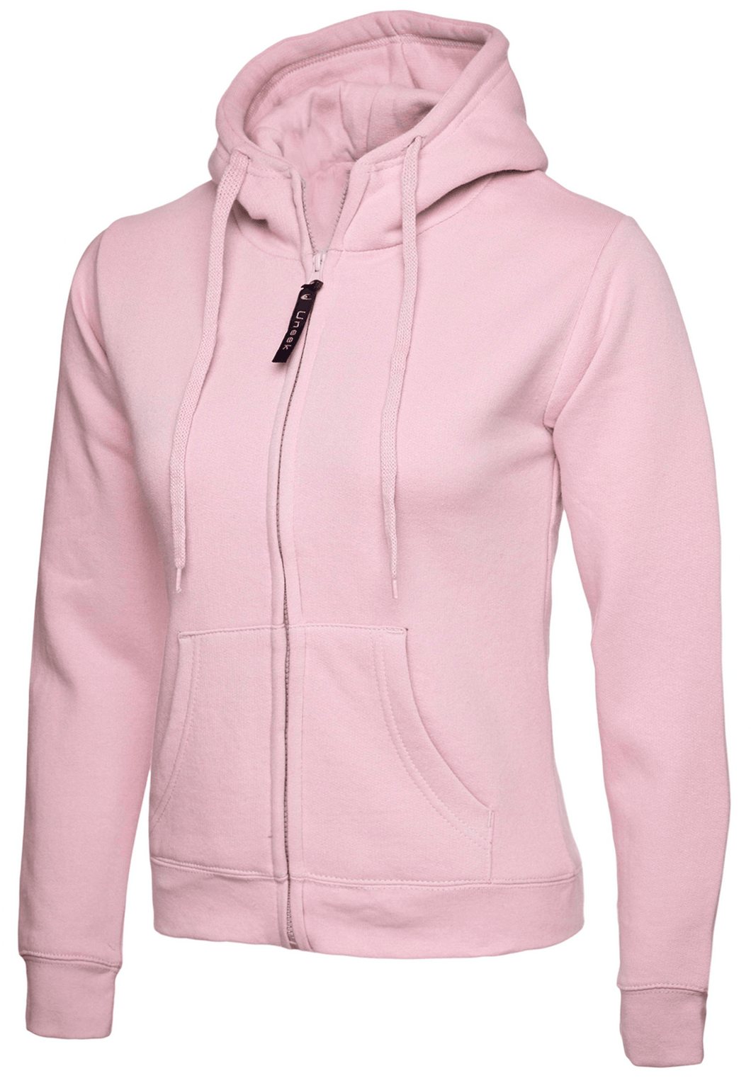Womens Uneek Zip Up Hoody UC505 Sweatshirts / Hoodies Gazelle Sports UK XS/8 Pink Yes