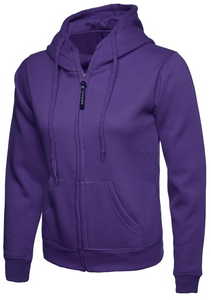 Womens Uneek Zip Up Hoody UC505 Sweatshirts / Hoodies Gazelle Sports UK XS/8 Purple Yes