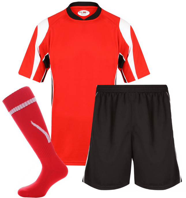 Adults Rio Kits Gazelle Sports UK XS Red/Black No