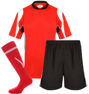 Adults Rio Kits Gazelle Sports UK XS Red/Black No