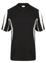 Load image into Gallery viewer, Rio Crew sports top Gazelle Sports UK Yes XS Col C) Black/ Silver/ White