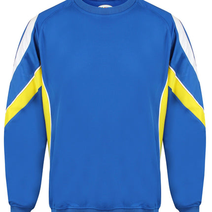 Rio Sweatshirt Gazelle Sports UK Yes XS Col A) Royal/ Yellow/ White