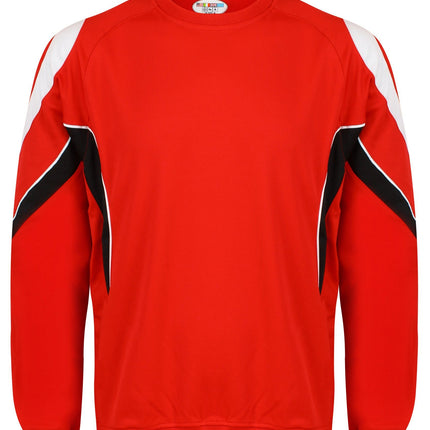 Rio Sweatshirt Kids Gazelle Sports UK Yes XSJ/26 Col B) Red/ Black/ White