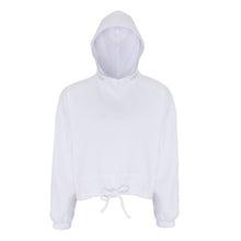 Load image into Gallery viewer, Womens Tri Dry Hoody TR085 Sweatshirts / Hoodies Gazelle Sports UK XXS/6 White Yes