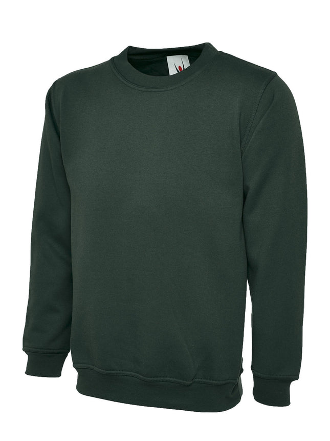 Uneek Premium Sweatshirt Gazelle Sports UK XS Bottle Green 