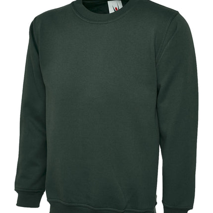 Uneek Classic Sweatshirt Gazelle Sports UK XS Bottle Green 