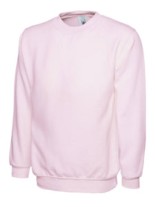 Uneek Classic Sweatshirt Gazelle Sports UK XS Pink 