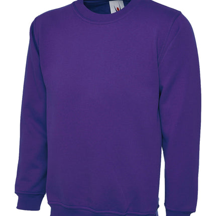 Uneek Classic Sweatshirt Gazelle Sports UK XS Purple 