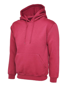 Uneek Classic Hoodie UC502 Gazelle Sports UK XS Hot pink 