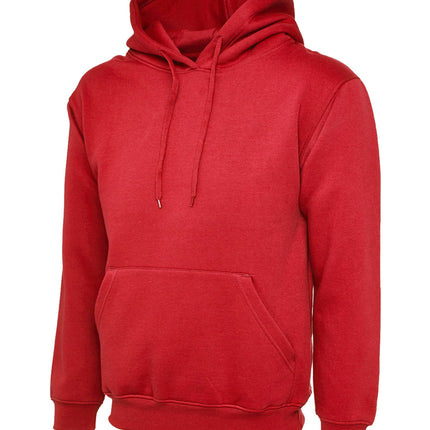 Uneek Classic Hoodie UC502 Gazelle Sports UK XS Red 