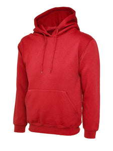 Uneek Classic Hoodie UC502 Gazelle Sports UK XS Red 