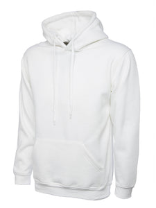 Uneek Classic Hoodie UC502 Gazelle Sports UK XS White 