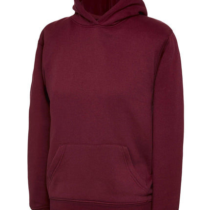Uneek Children's Hoodie Gazelle Sports UK 2 yrs Maroon 