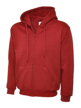 Load image into Gallery viewer, Uneek Classic Zip hoodie Gazelle Sports UK XS Red 
