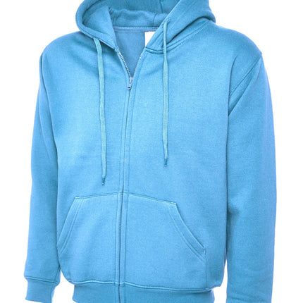 Uneek Classic Zip hoodie Gazelle Sports UK XS Sky 