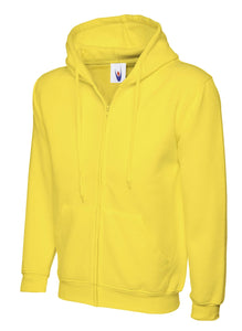Uneek Classic Zip hoodie Gazelle Sports UK XS Yellow 