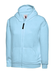 Uneek Children's Classic Zip Hoodie Gazelle Sports UK 5/6 yrs Sky 