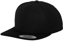 Load image into Gallery viewer, Classic Snap Back Cap by Flexfit Yupoong YP001 Gazelle Sports UK Yes (Minimum 20) Black 