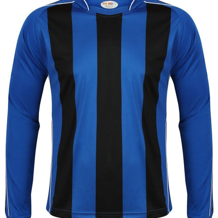 Kids Italia Long Sleeve Football Top Gazelle Sports UK XSB/26 Royal/Black No