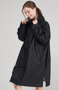 Adults Customisable waterproof changing Robe Sports Jackets Gazelle Sports UK Black 
