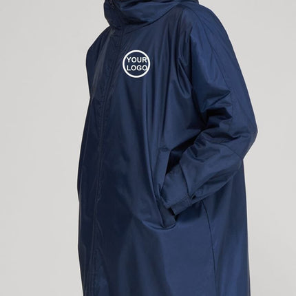 Adults Customisable waterproof changing Robe Sports Jackets Gazelle Sports UK Navy 