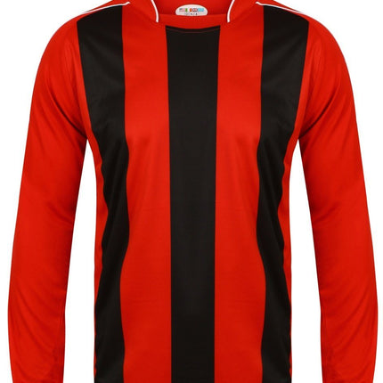 Kids Italia Long Sleeve Football Top Gazelle Sports UK XSB/26 Red/Black No