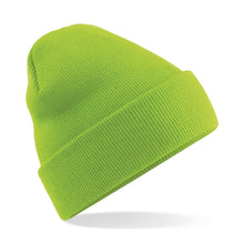 Load image into Gallery viewer, Original Cuffed Beanie by Beechfield BC045 Gazelle Sports UK Yes Lime 