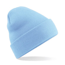 Load image into Gallery viewer, Original Cuffed Beanie by Beechfield BC045 Gazelle Sports UK Yes Sky Blue 