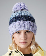 Load image into Gallery viewer, Adults Corkscrew pom pom Beanie Hat BC486