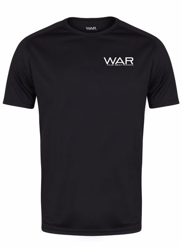 Mens WAR Branded Fitness Top War Gazelle Sports UK XS Black 