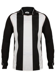 Italia Long Sleeve Football Top Gazelle Sports UK XS Black/White No