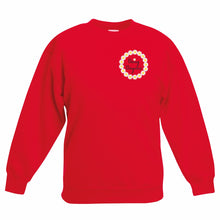 Load image into Gallery viewer, Daisy Daycare red Crew neck Sweatshirt Gazelle Sports UK Age 3/4 