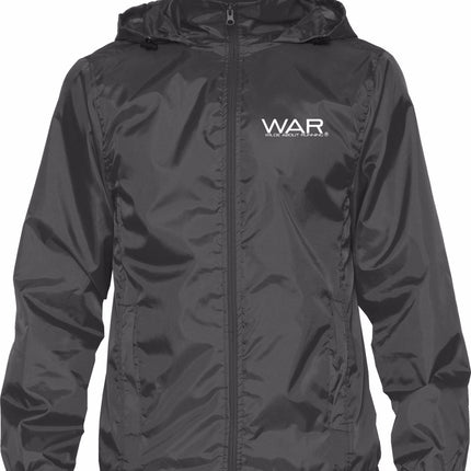 WAR branded unisex windwear jacket War Gazelle Sports UK S Black 