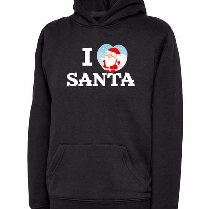 I Love Santa Kids Christmas Hoodie Gazelle Sports UK 