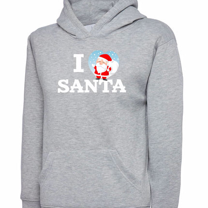 I Love Santa Kids Christmas Hoodie Gazelle Sports UK 