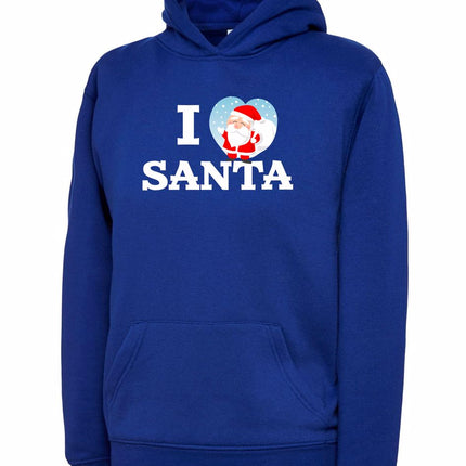 I Love Santa Kids Christmas Hoodie Gazelle Sports UK 