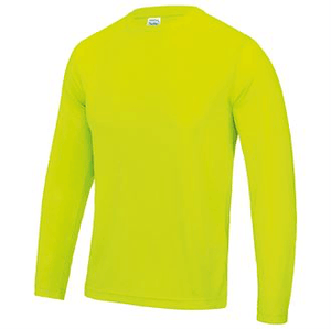 Long Sleeve Sports Top JC002 Gazelle Sports UK Yes S Electric Yellow